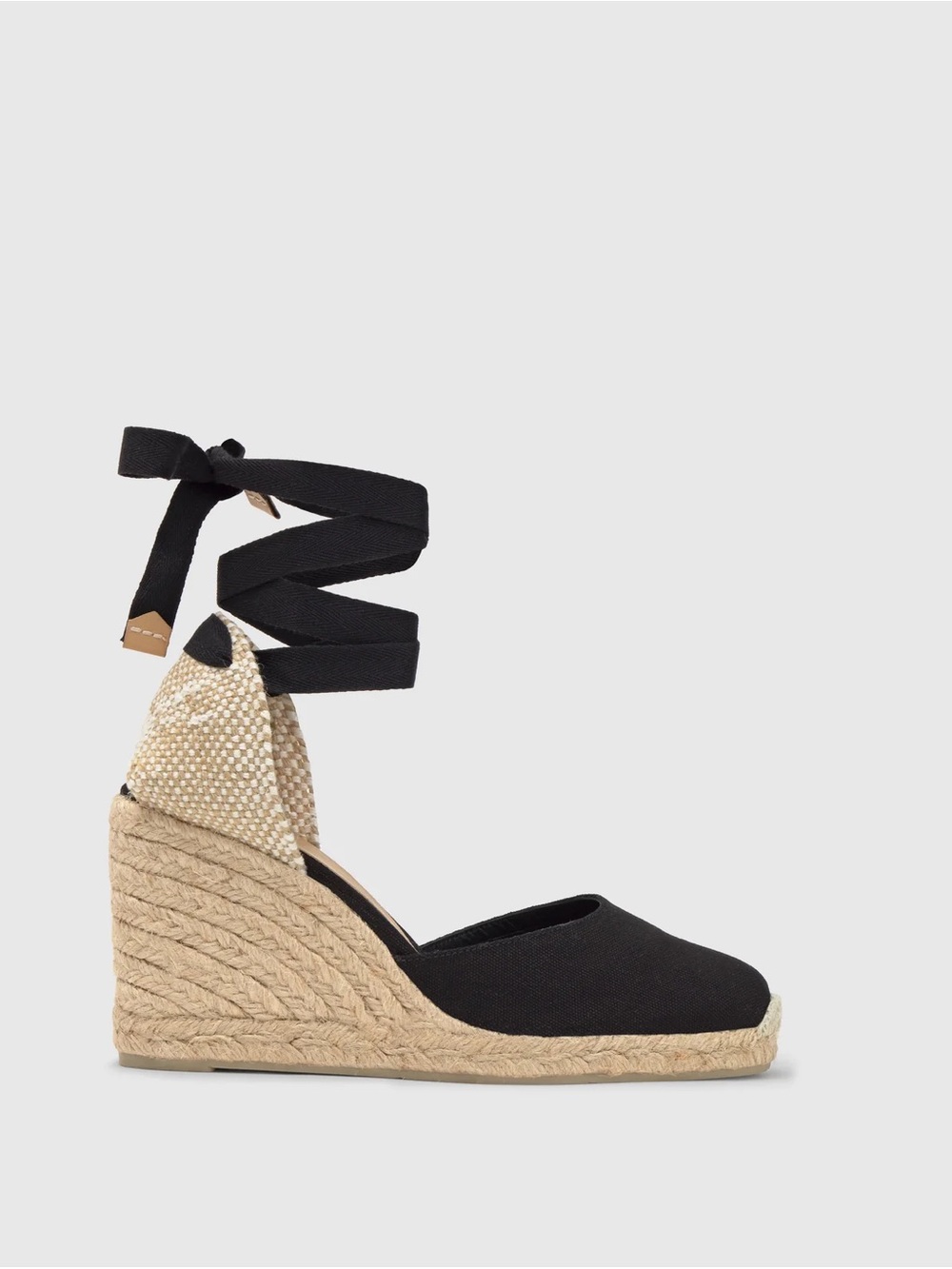 NWT Carina /8/001 Black Espadrille Wedges size 6.5 USA